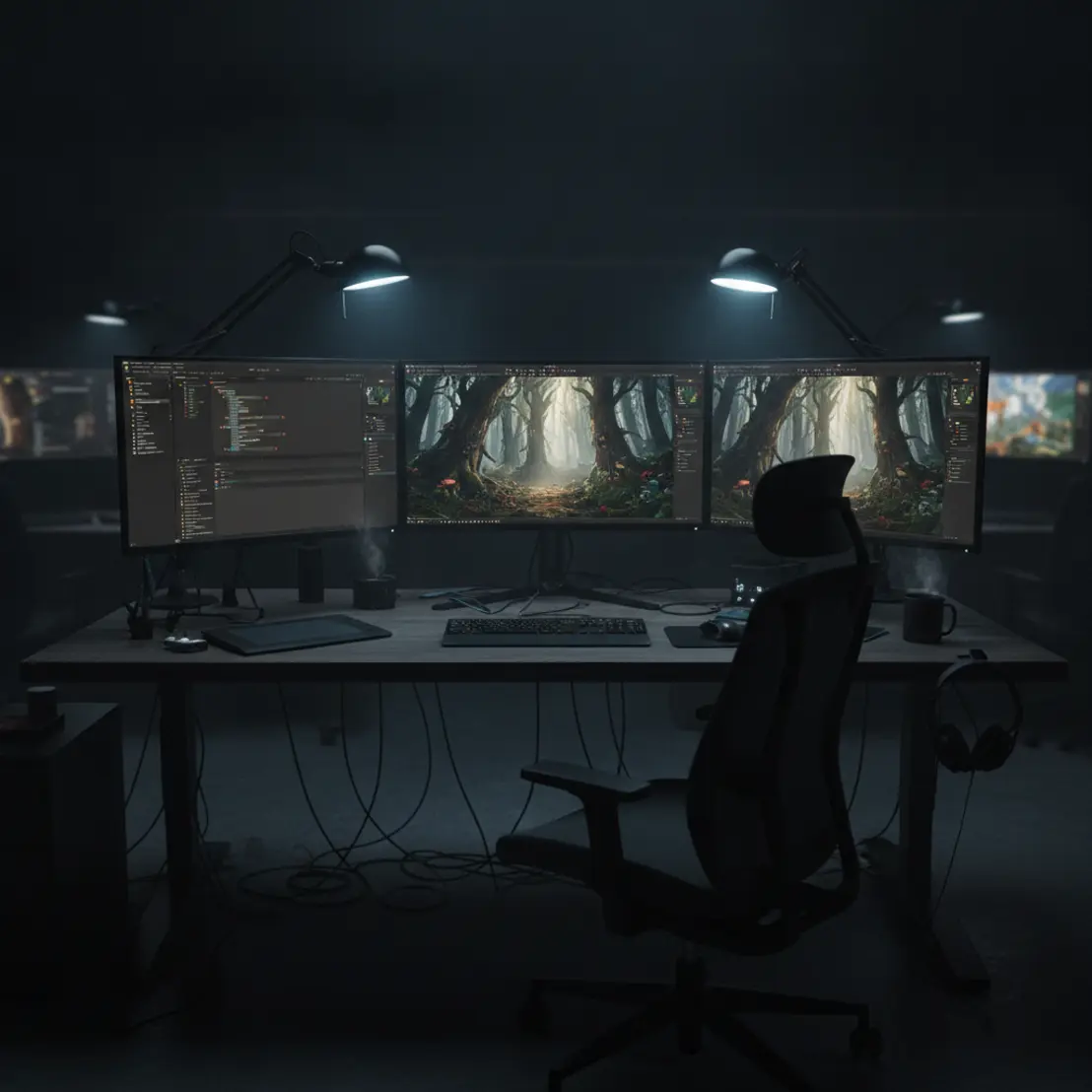 Full cycle game development setup