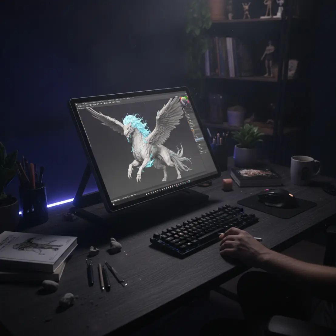 Game art 3D sculpting